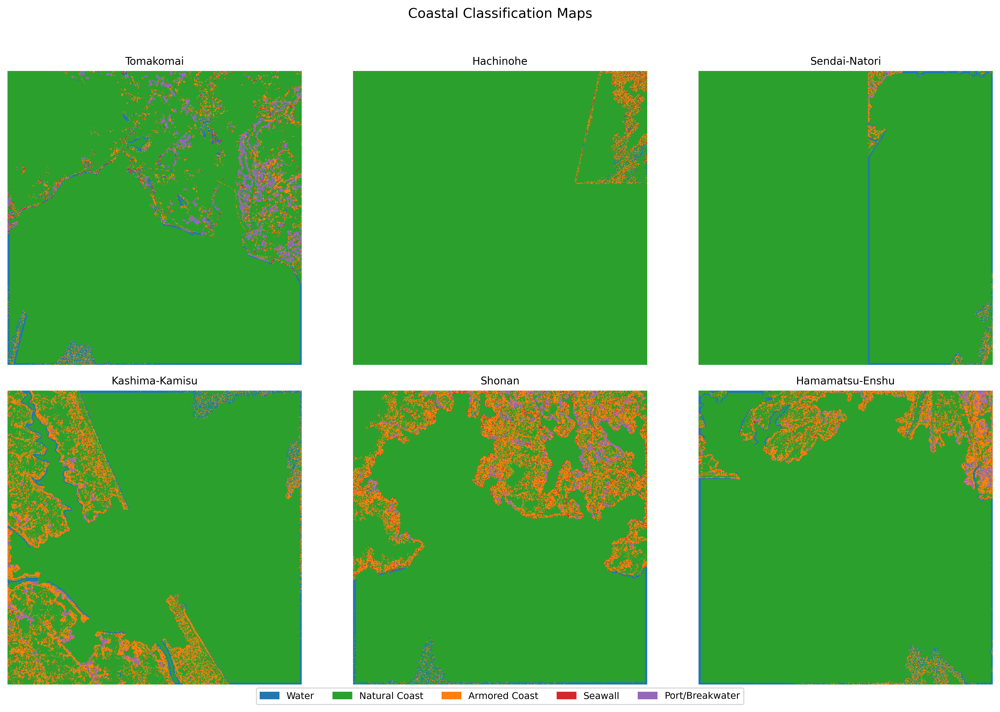 Fig02 Classification Maps preview from coastal defense infrastructure japan